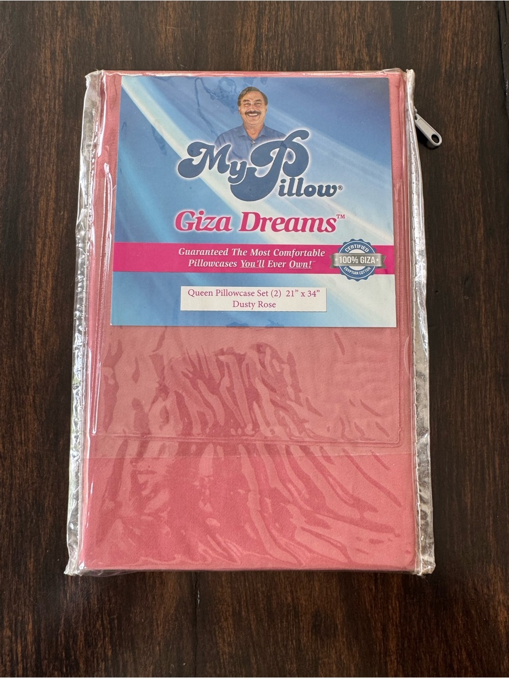 My Pillow Giza Dreams Queen Pillowcase Set — Dusty Rose
